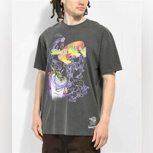 NWT Mitchell &‎ Ness x Space Jam Swackhammer Prospects Wash Grey T-Shirt Medium